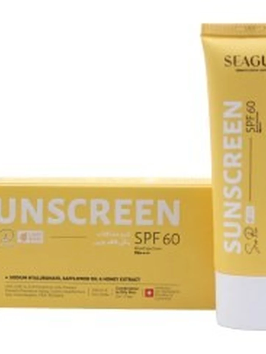 SEAGULL Тонированный солнцезащитный крем без масел SPF 60 (светло-бежевый) TINTED SUNSCREEN CR 50мл