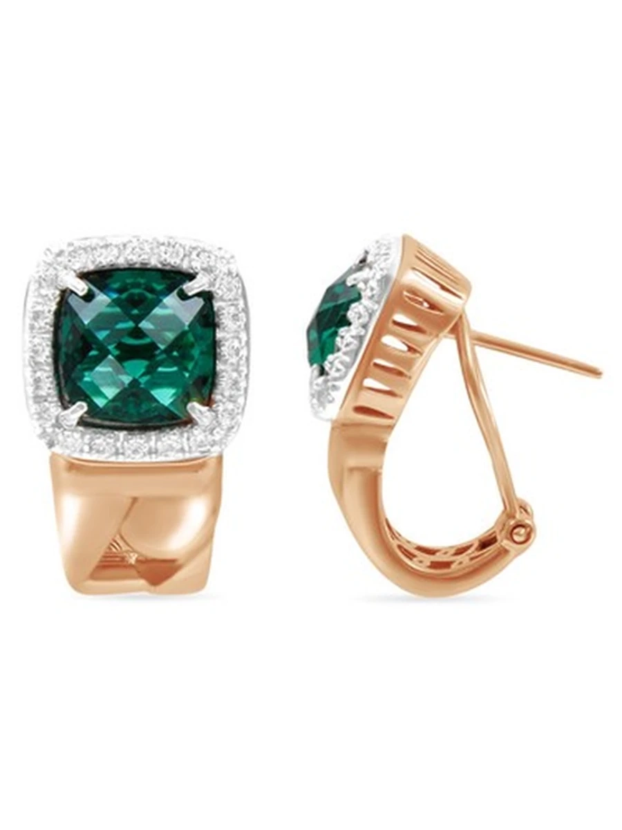 серьги с камнем_6.6600