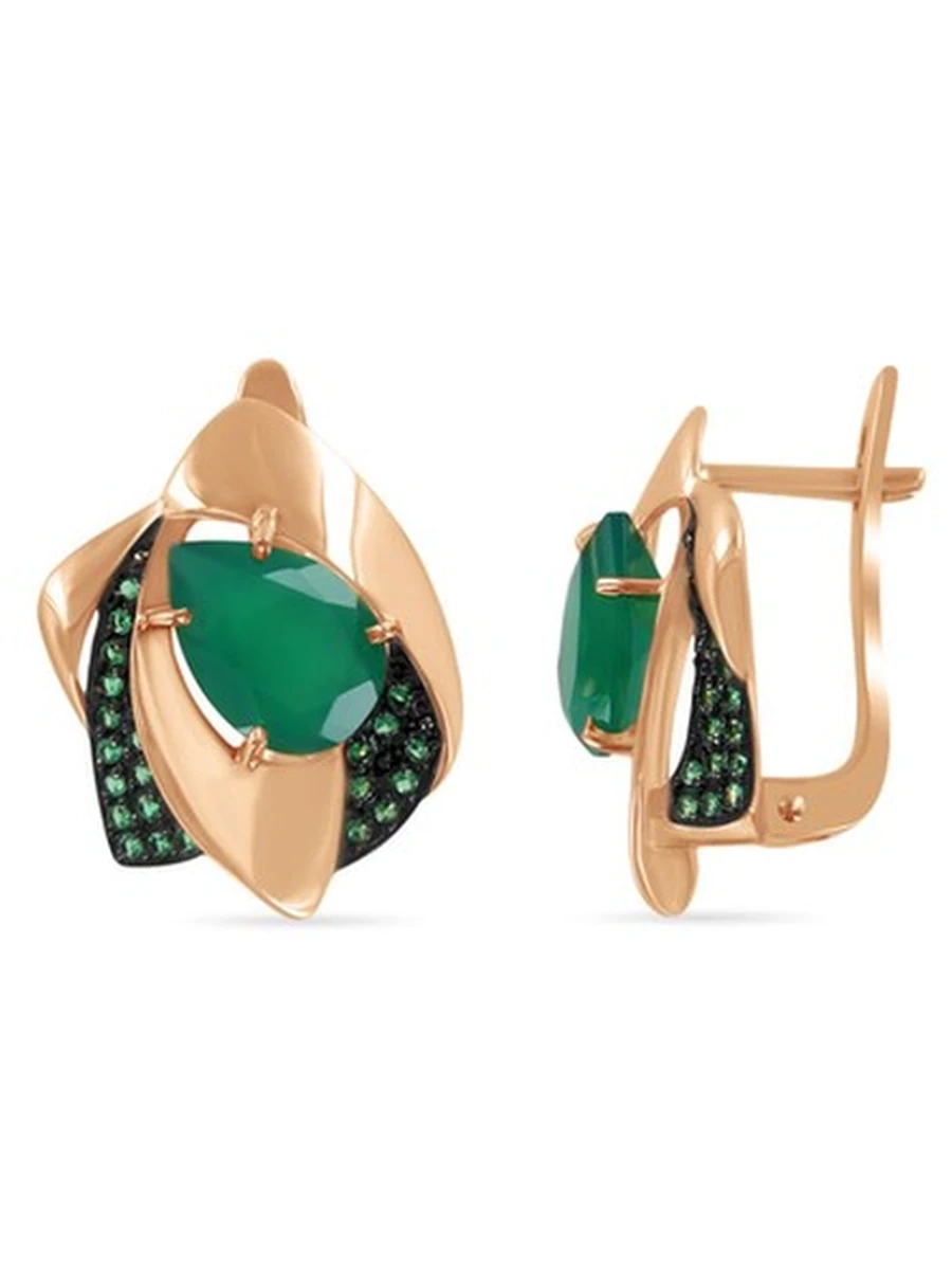 серьги с камнем_5.3900