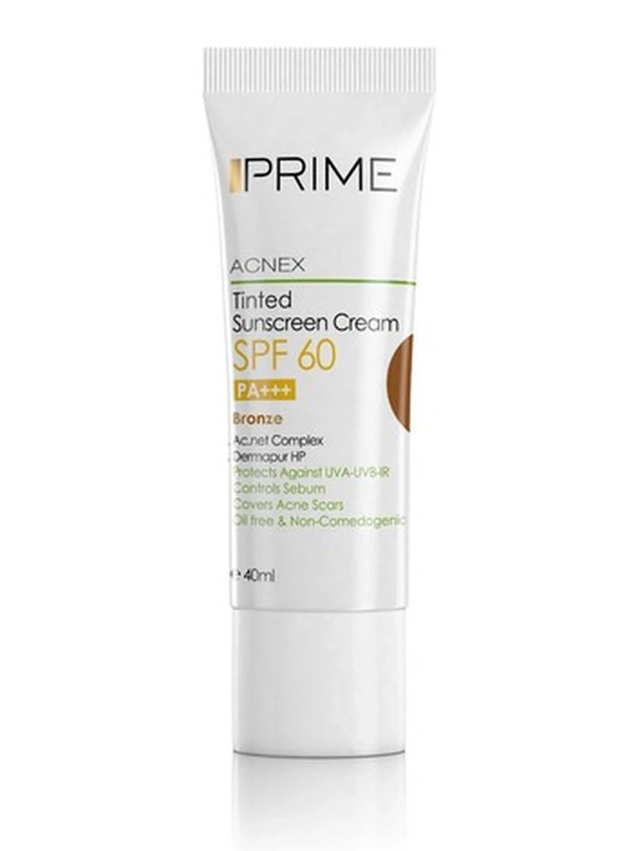 PRIME Тонированный солнцезащитный крем SPF 60 (бронзовый) для жирной кожи TINTED SUNSCREEN SPF 50мл
