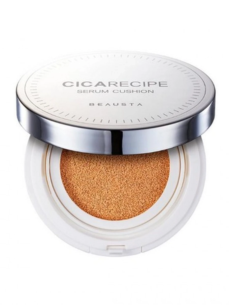 СС жидкая пудра Beausta Cica Recipe serum cushion N21 SPF50+ 15g 008293