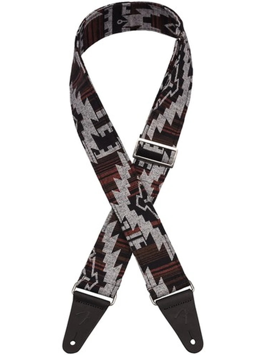 Fender Zion Strap, Black Aztec, 2" 099-2132-551 Fender