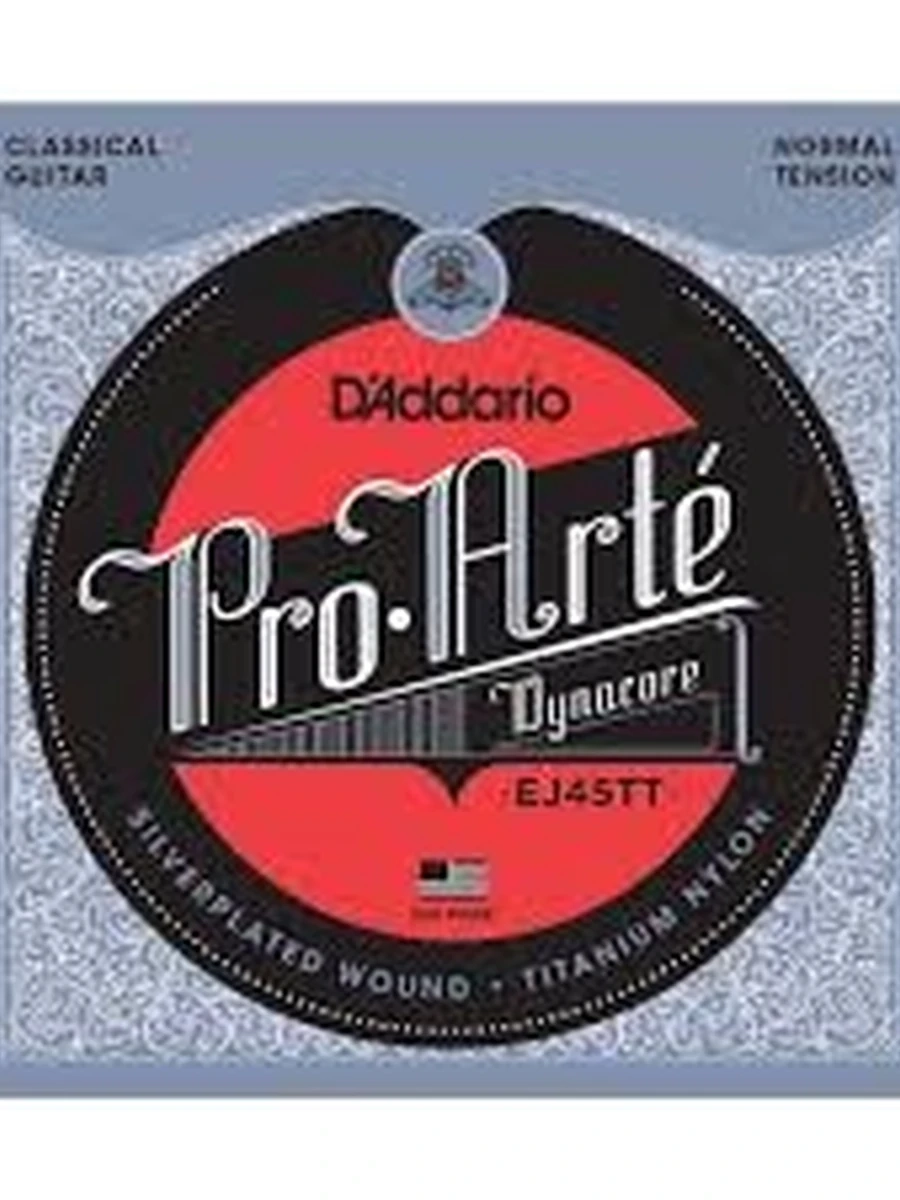 D'Addario EJ45TT PRO-ARTE DYNACORE Titanium Nylon Струны для классической гитары, нормальное натяжение D'Addario