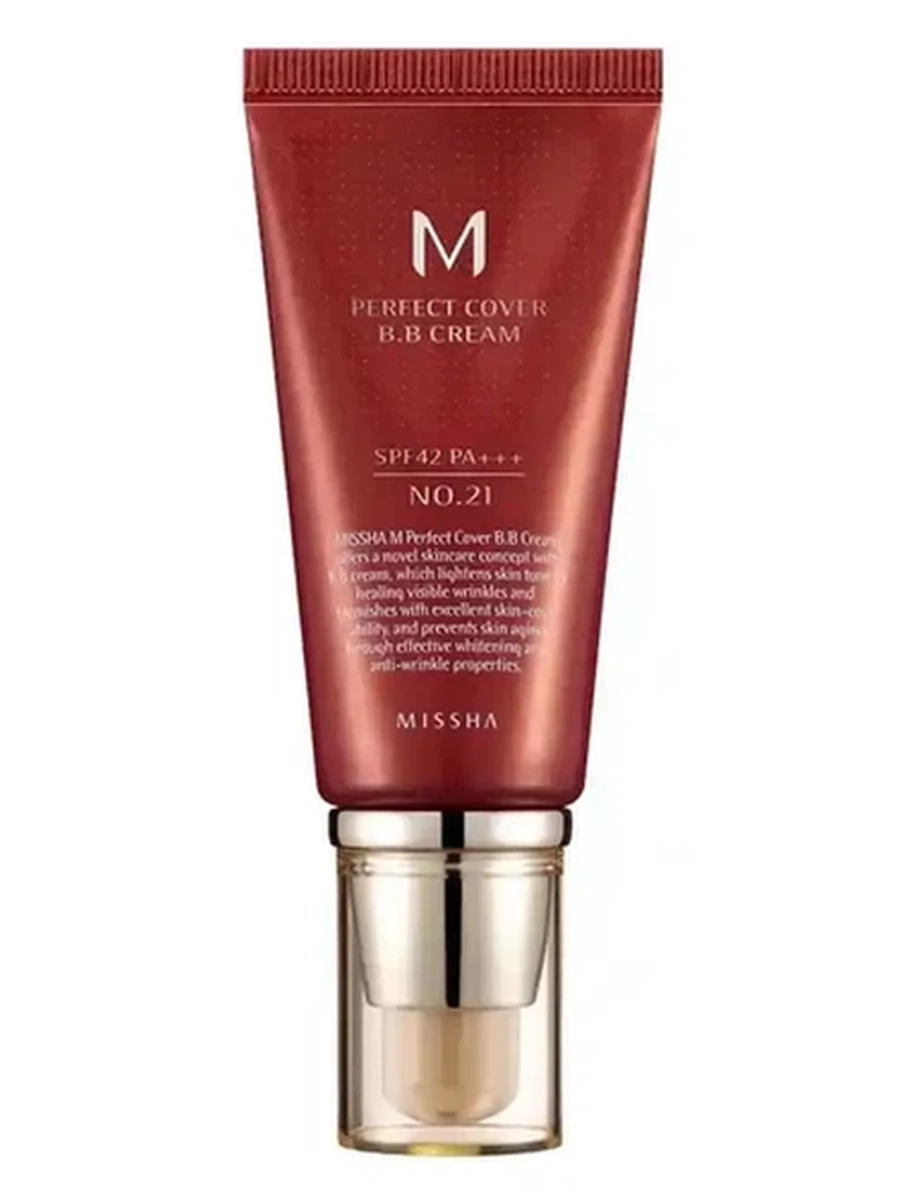 BB крем Missha Perfect Cover SPF 42/PA+++ 21 тон E1953