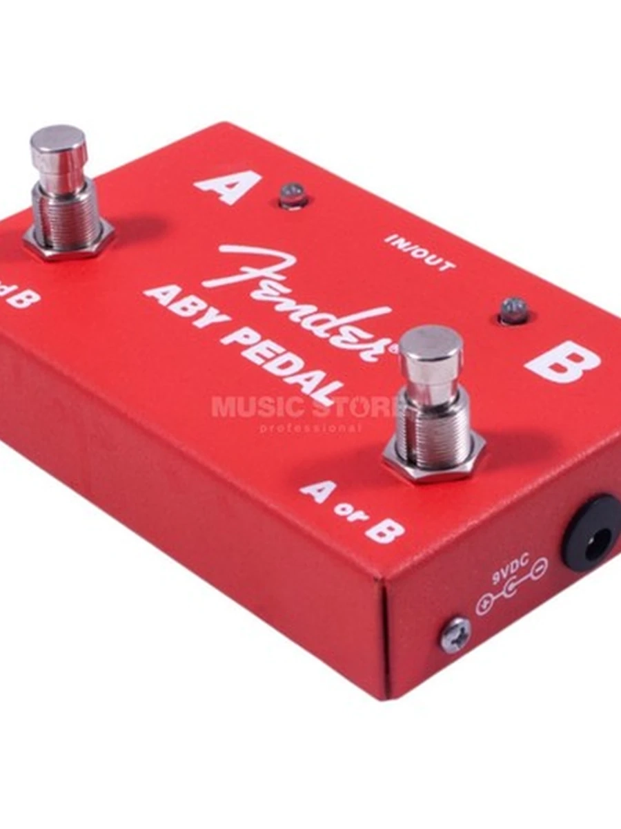 Fender 2-Switch ABY Pedal, Red Fender