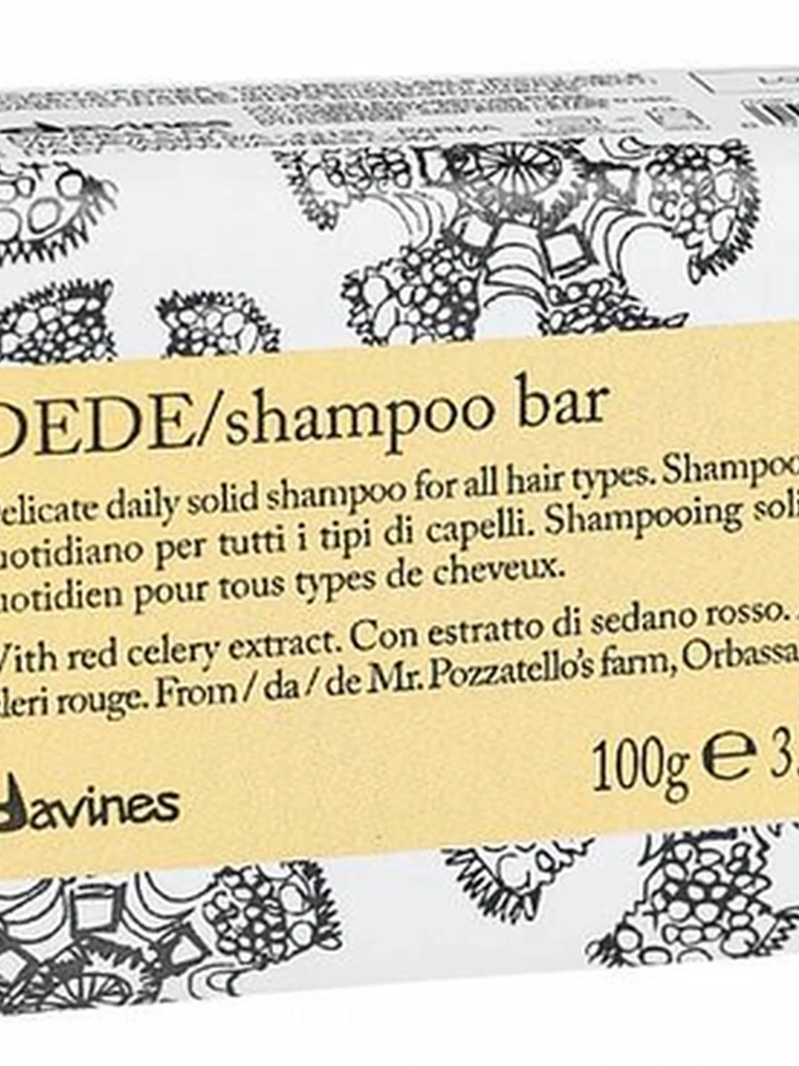 ТВЁРДЫЙ ШАМПУНЬ DEDE/ДЛЯ ДЕЛИКАТНОГО ОЧИЩЕНИЯ ВОЛОС 100ГР. - DEDE/SHAMPOO BAR 100GR