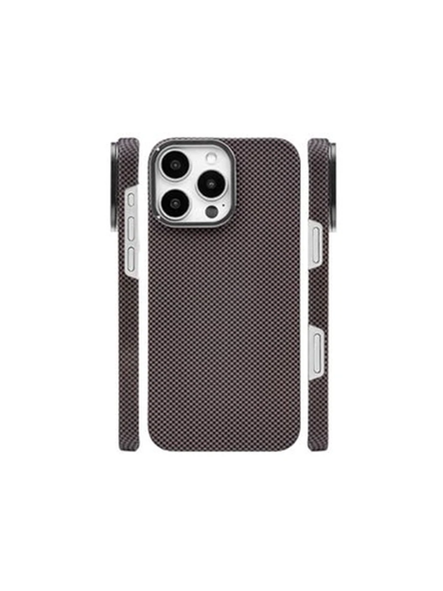 Чехлы MMkio MagSafe ultra thin plastic Iphone 16Pro (Brown)