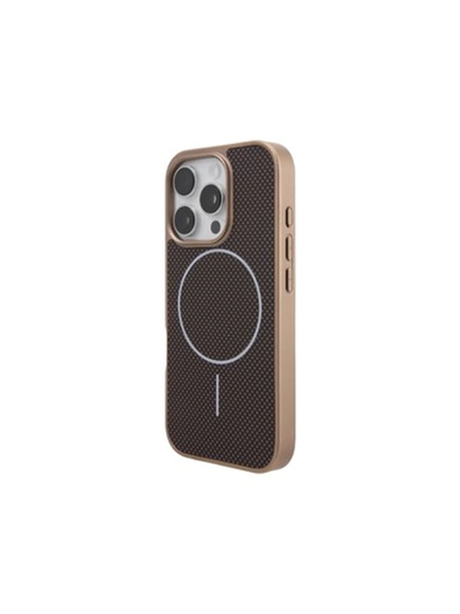Чехлы MMkio MagSafe gel carbon Iphone 15Pro (desert titanium)