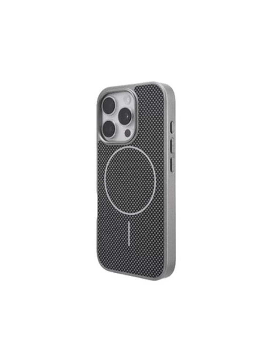 Чехлы MMkio MagSafe gel carbon Iphone 12Pro Max (gray)