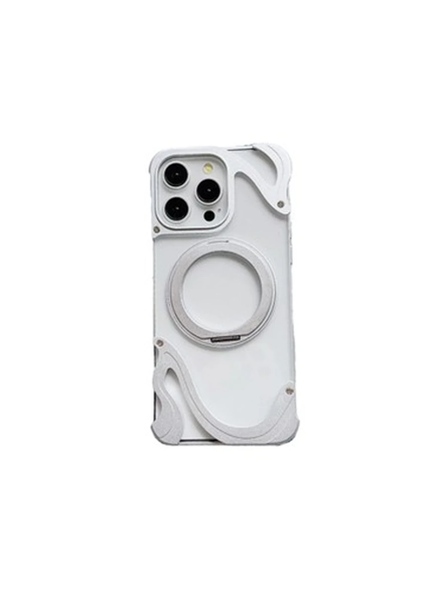 Чехлы MMkio MagSafe Metal Iphone 16Pro (Silver)