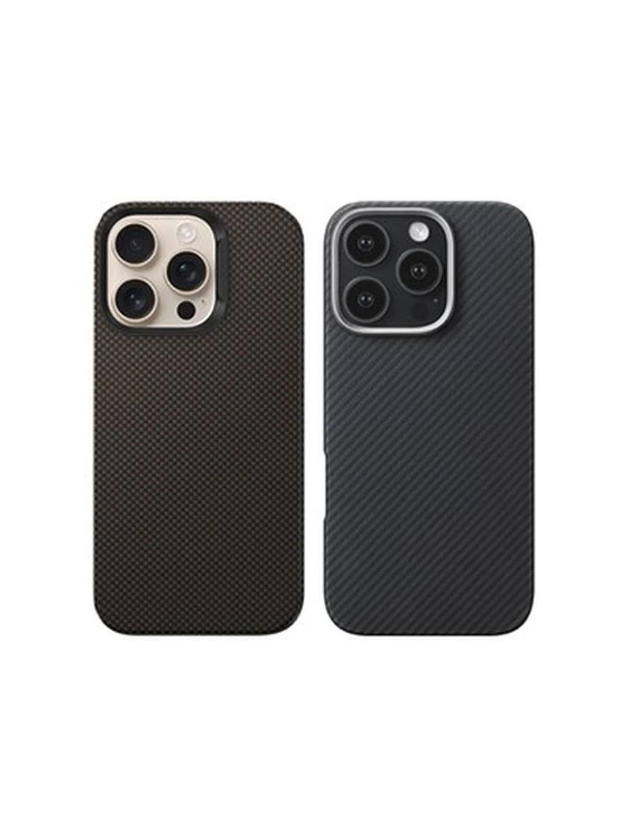 Чехлы MMkio MagSafe pitaka Iphone 15Pro (Brown&Black)