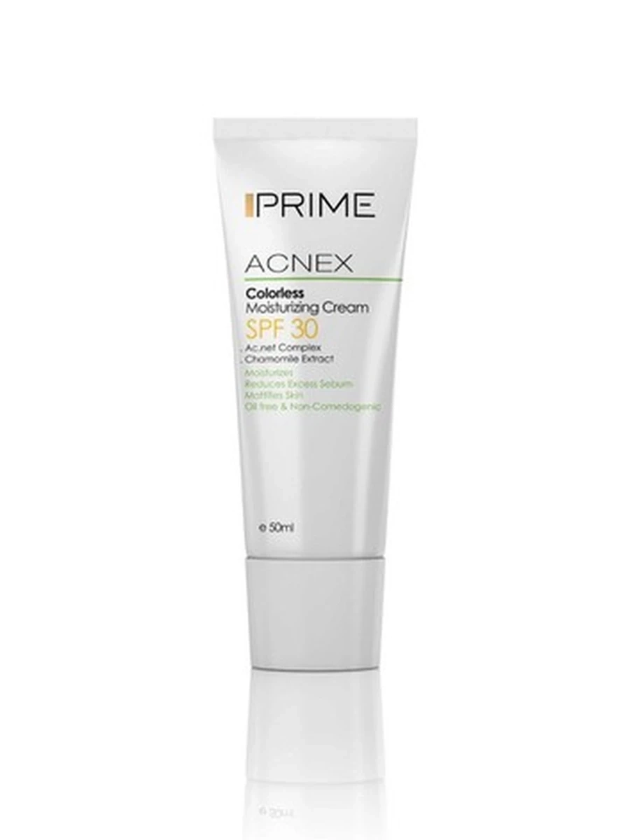 PRIME Увлажняющий крем без цвета для жирной кожи SPF 30 COLORLESS MOISTURZING CREAM FOR OILY 50мл