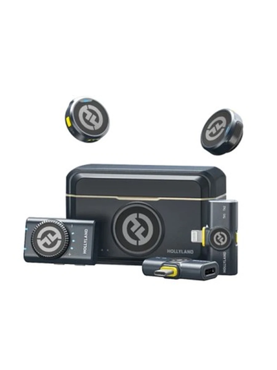 Беспроводной Петличный HOLLYLAND Lark M2 Combo (Duo,ShineCharcoal)