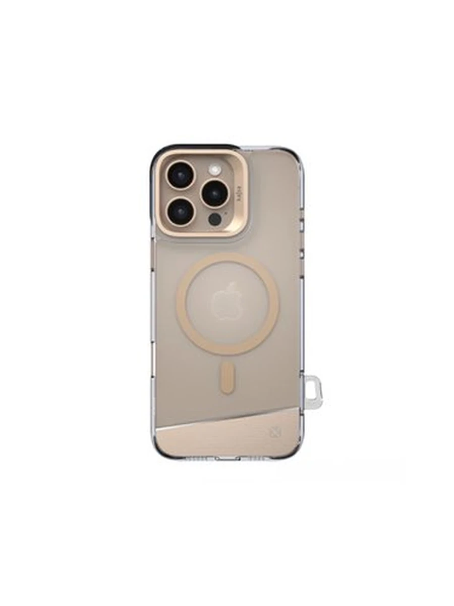 Чехлы KAJSA Aluminium Trans-Shield  PC with magsafe iphone 15 pro (Lighht Gold)