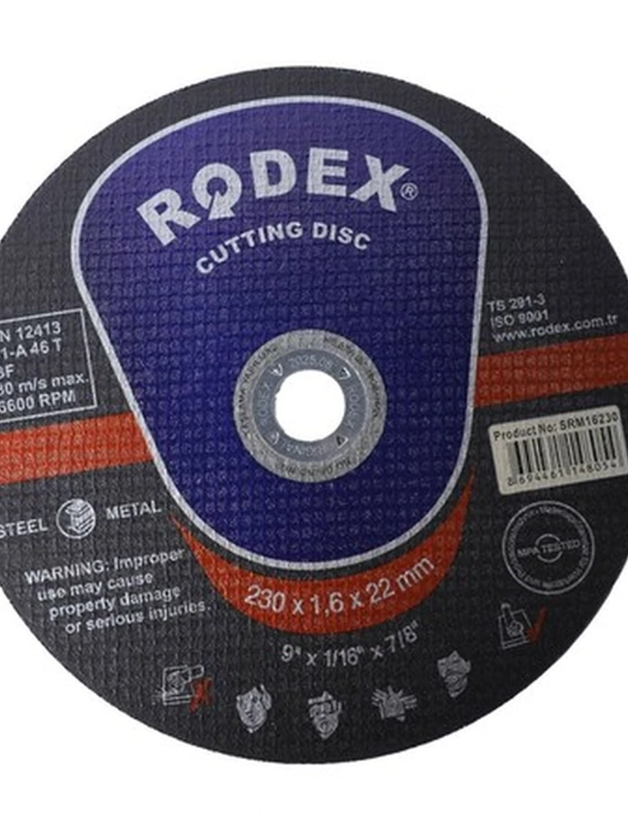 ДИСК ОТРЕЗНОЙ RODEX 230Х1,6Х22ММ SRM16230