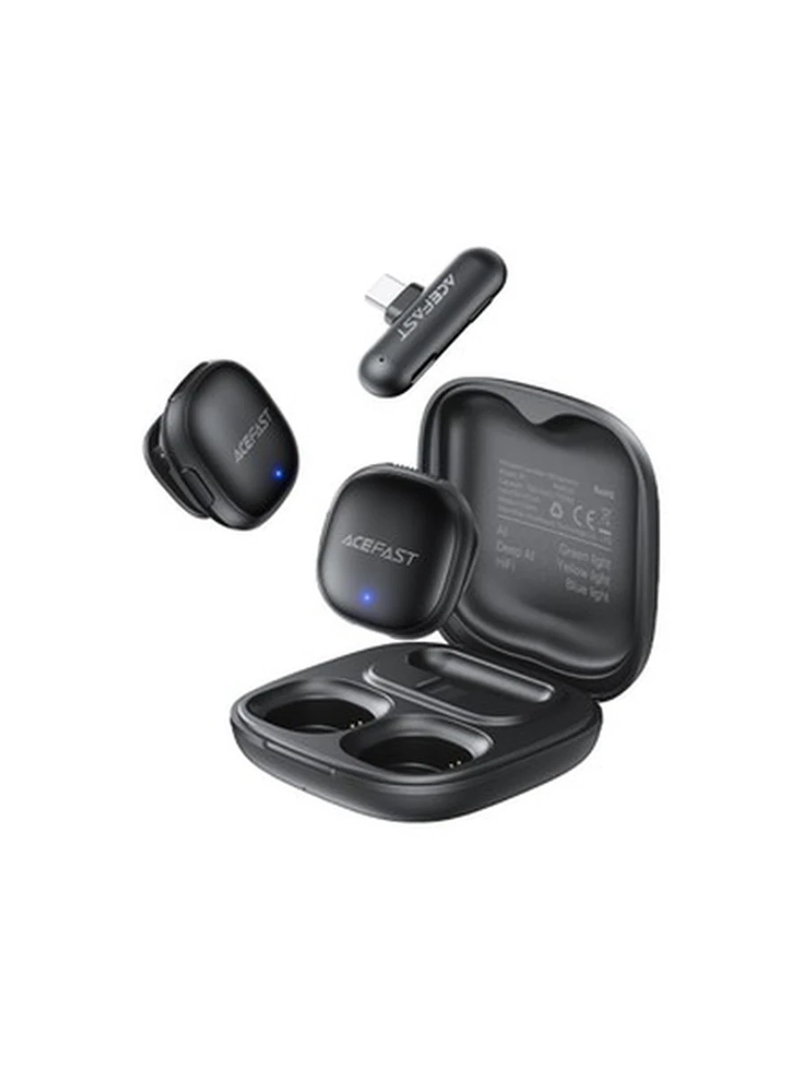 Беспроводной Петличный Микрофон ACEFAST R1 wireless lavalier microphones,black