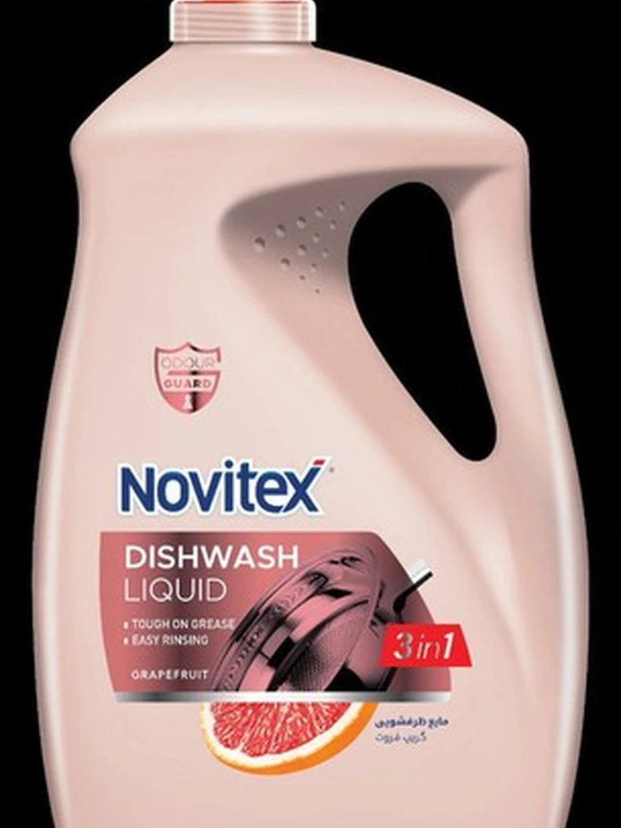 NOVITEX Средство для мытья посуды грейпфрут 3600мл(4шт. в коробке)DISHWASH LIQUID 3600 g GRAPEFRUIT