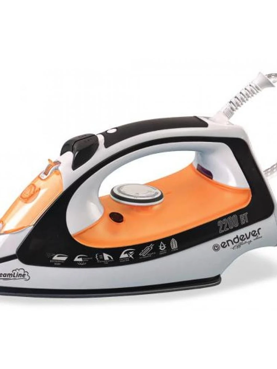 Утюг Endever Skysteam -707 черно-оранжевый